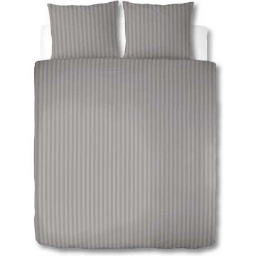 Adore Dekbedovertrek Satijnstreep Taupe
