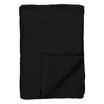 Marc O'Polo Plaid Nordic knit Zwart 130 x 170 cm