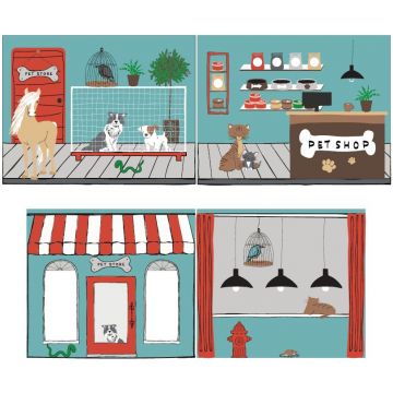 CURTAIN PET SHOP