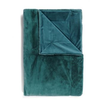 Essenza Plaid Furry reef green 150 x 200 cm