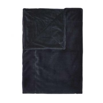 Essenza Plaid Furry Nightblue 150 x 200 cm