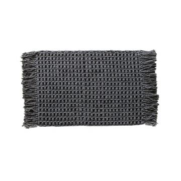 Heckett & Lane Madras Badmat 60 x 100 cm Dark Grey