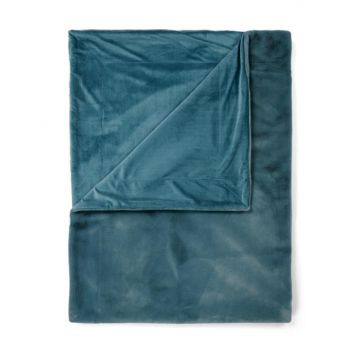 Essenza Plaid Furry Denim Blue 150 x 200 cm