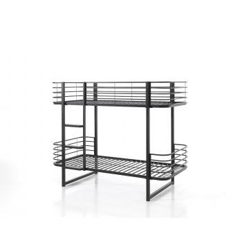 OSCAR STAPELBED 90x200 ZWART