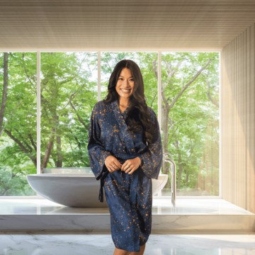 Kayori Shinjo Blauw Kimono Tencel