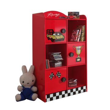 RACER BOOKCASE RED *