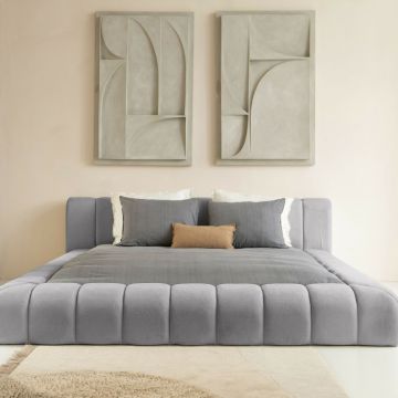 Adore Designbed Verona Grijs Zonder matras