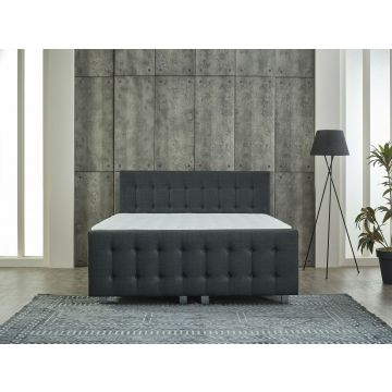 Adore Opbergboxspring Geneve Antraciet Met voetbord
