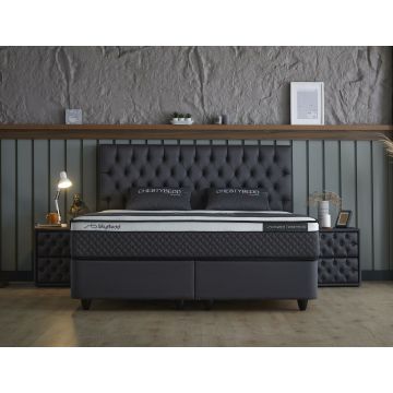 Adore Opbergboxspring Faro Antraciet