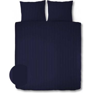 Adore Dekbedovertrek Satijnstreep Marineblauw