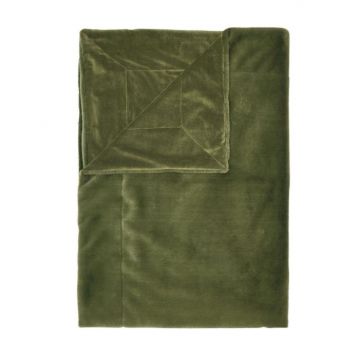 Essenza Plaid Furry Mosgroen 150 x 200 cm
