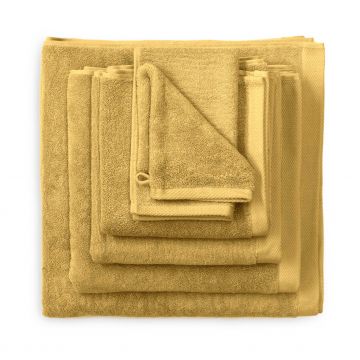 Heckett & Lane 3 stuks Premium Washand 16 x 21 cm Ochre Yellow