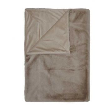 Essenza Plaid Furry Taupe 150 x 200 cm