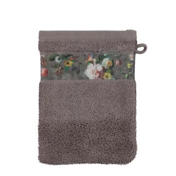 Essenza Washand Fleur Taupe 16 x 22 cm