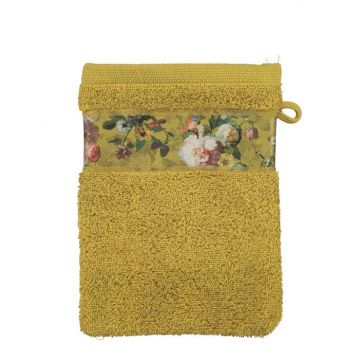 Essenza Washand Fleur Geel 16 x 22 cm