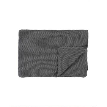 Marc O'Polo Plaid Nordic knit Stone 130 x 170 cm