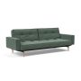 Innovation Living Splitback Styletto Sofa Bed Light Wood With Arms - stof 518