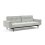 Innovation Living Splitback Styletto Sofa Bed Black Wood With Arms - stof 888