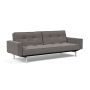 Innovation Living Splitback Chrome Sofa Bed With Arms - stof 521