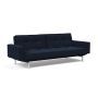 Innovation Living Splitback Chrome Sofa Bed With Arms - stof 528