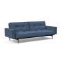Innovation Living Splitback Styletto Sofa Bed Dark Wood With Arms - stof 302