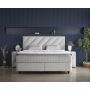 Boxspring Skybedd Shinebedd Beige met Opbergruimte