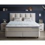Boxspring Skybedd Dolcebedd Beige met Opbergruimte