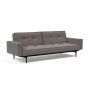 Innovation Living Splitback Styletto Sofa Bed Black Wood With Arms - stof 521
