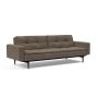 Innovation Living Dublexo Styletto Sofa Bed Black Wood With Arms - stof 411