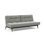 Innovation Living Splitback Eik Sofa Bed Smoked Oak - stof 853