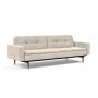 Innovation Living Dublexo Styletto Sofa Bed Dark Wood With Arms - stof 594