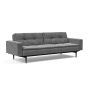 Innovation Living Dublexo Styletto Sofa Bed Black Wood With Arms - stof 563