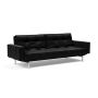 Innovation Living Splitback Chrome Sofa Bed With Arms - stof 550