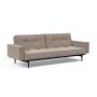 Innovation Living Splitback Styletto Sofa Bed Black Wood With Arms - stof 318