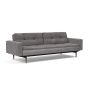 Innovation Living Dublexo Styletto Sofa Bed Dark Wood With Arms - stof 282