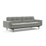 Innovation Living Dublexo Styletto Sofa Bed Dark Wood With Arms - stof 853