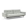 Innovation Living Splitback Chrome Sofa Bed With Arms - stof 888