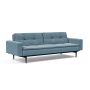 Innovation Living Dublexo Styletto Sofa Bed Black Wood With Arms - stof 525