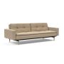 Innovation Living Dublexo Styletto Sofa Bed Light Wood With Arms - stof 587