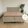 Kayori Caro Topper Hoeslaken Mousseline Taupe