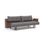 Innovation Living Recast Sofa Bed Dark Styletto With Arms - stof 282