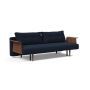 Innovation Living Recast Sofa Bed Dark Styletto With Arms - stof 528