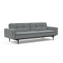 Innovation Living Dublexo Styletto Sofa Bed Black Wood With Arms - stof 320
