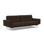 Innovation Living Splitback Chrome Sofa Bed With Arms - stof 358