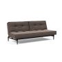 Innovation Living Splitback Styletto Sofa Bed Black Wood - stof 530