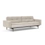 Innovation Living Dublexo Styletto Sofa Bed Dark Wood With Arms - stof 280
