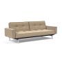 Innovation Living Splitback Chrome Sofa Bed With Arms - stof 587