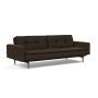Innovation Living Dublexo Styletto Sofa Bed Dark Wood With Arms - stof 358