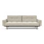 Innovation Living Splitback Styletto Sofa Bed Dark Wood With Arms 357