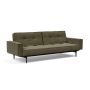 Innovation Living Splitback Styletto Sofa Bed Black Wood With Arms - stof 316